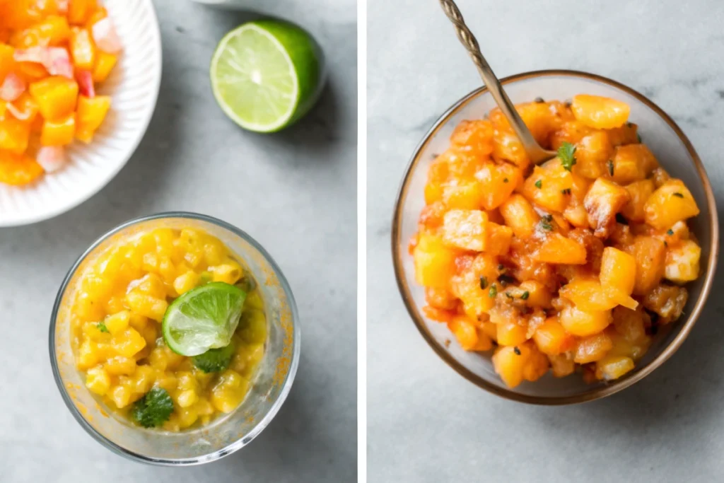Spicy Peach Habanero Salsa