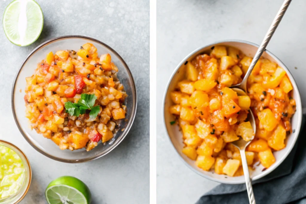 Spicy Peach Habanero Salsa