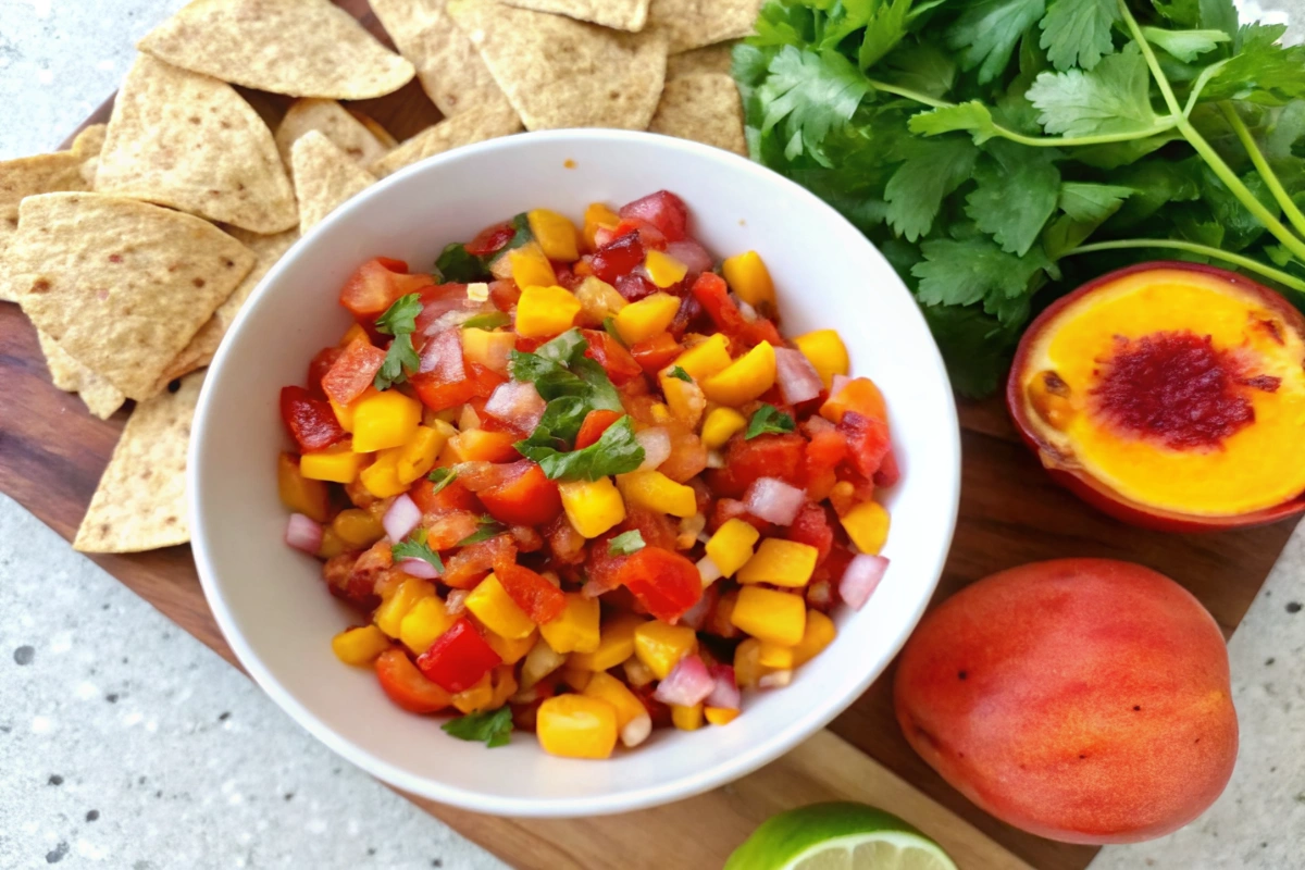The Best Homemade Peach Salsa