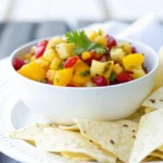 Vibrant Peach Pineapple Salsa