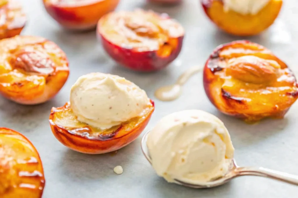 10-Minute Air Fryer Peach Cobbler