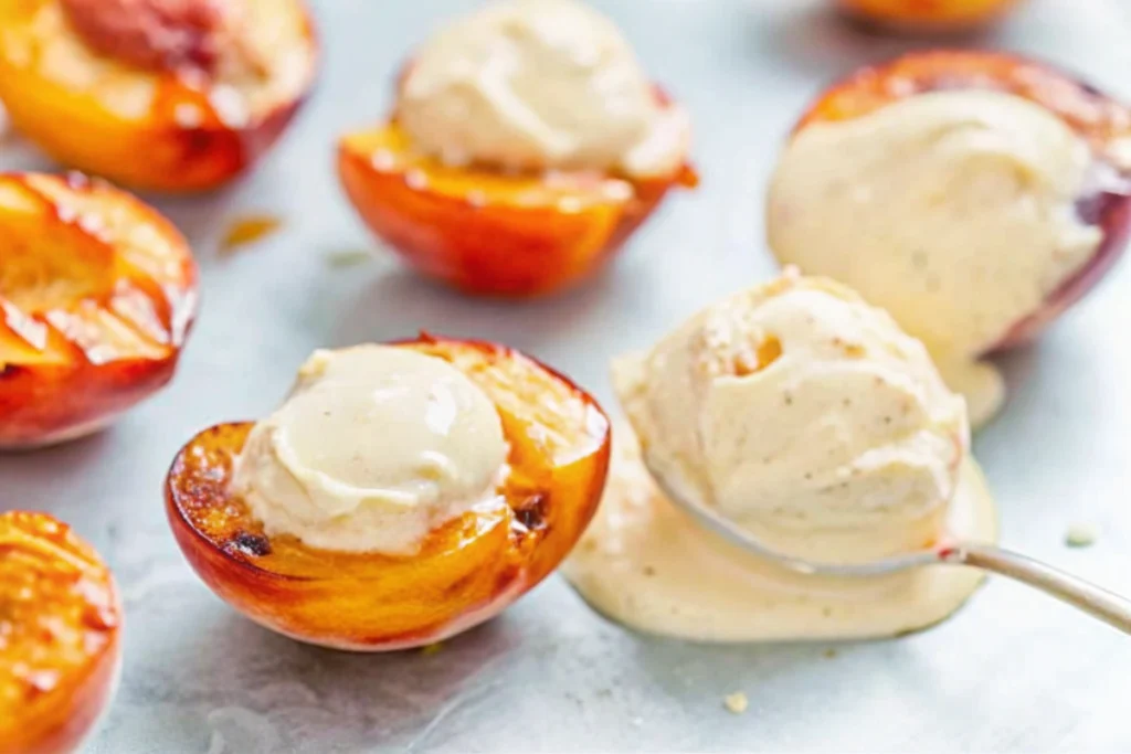 10-Minute Air Fryer Peach Cobbler