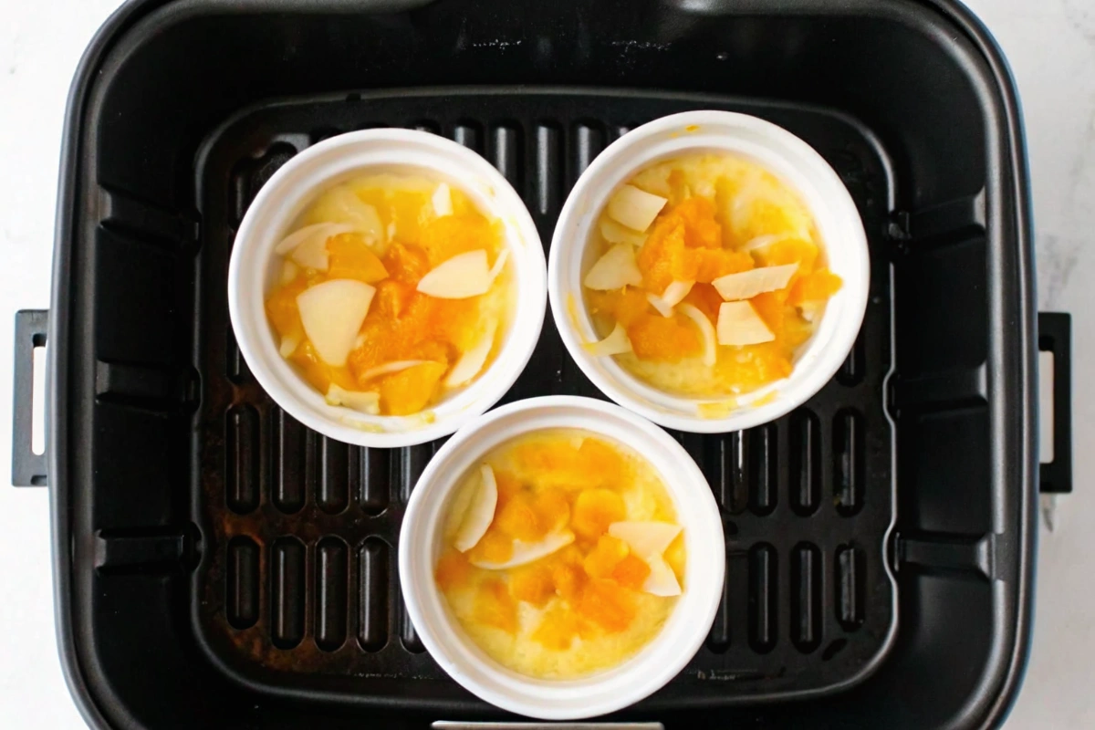 Air Fryer 5 Ingredient Peach Cobbler