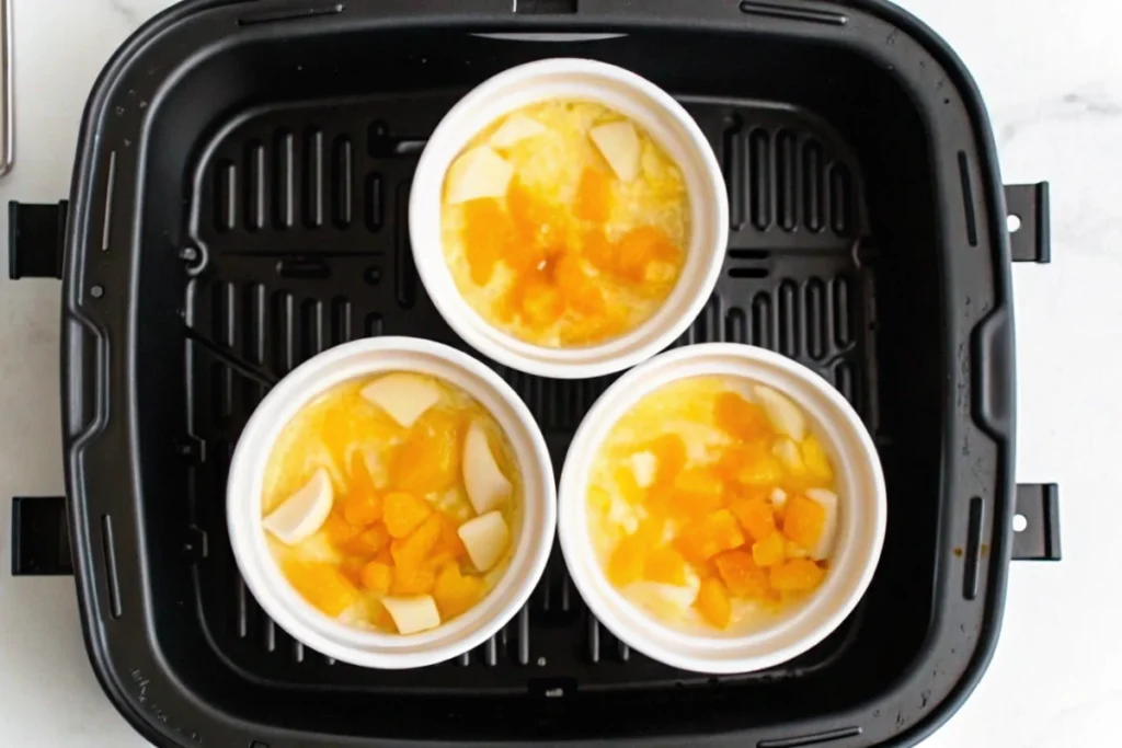 Air Fryer 5 Ingredient Peach Cobbler
