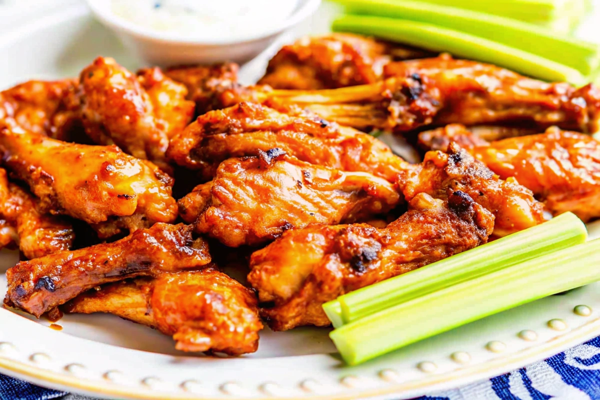 Air Fryer Bbq Peach Bourbon Wings