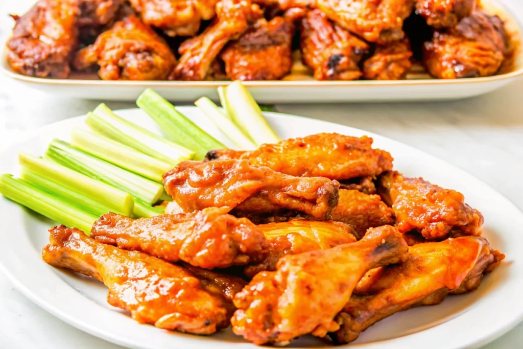 Air Fryer Bbq Peach Bourbon Wings
