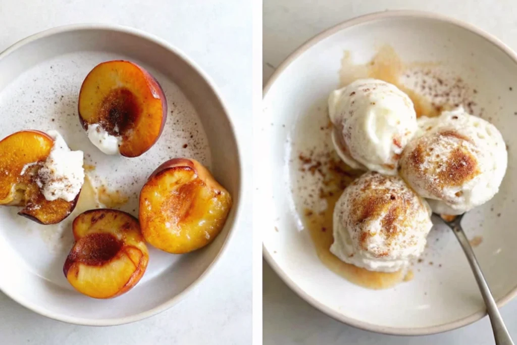 Air Fryer Cinnamon Sugar Peaches