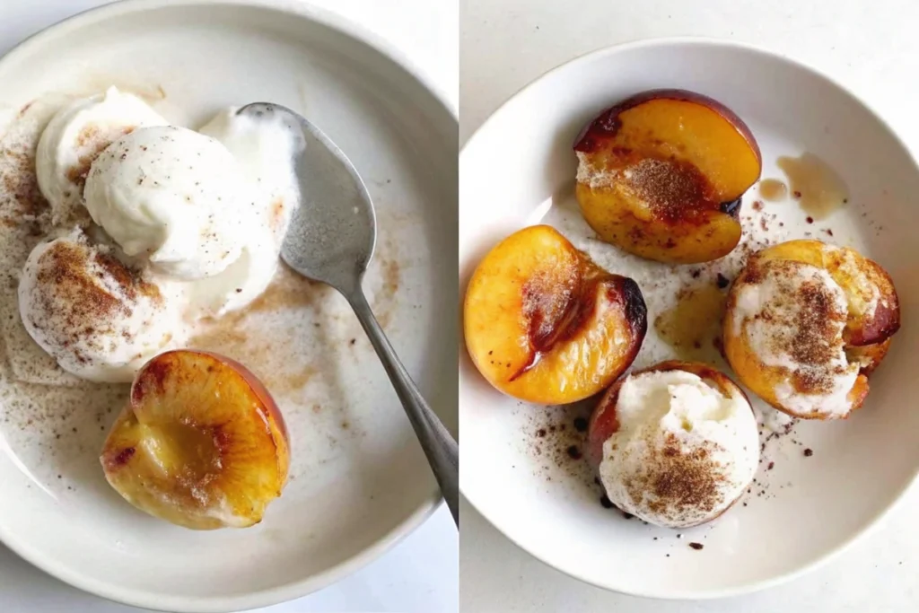 Air Fryer Cinnamon Sugar Peaches