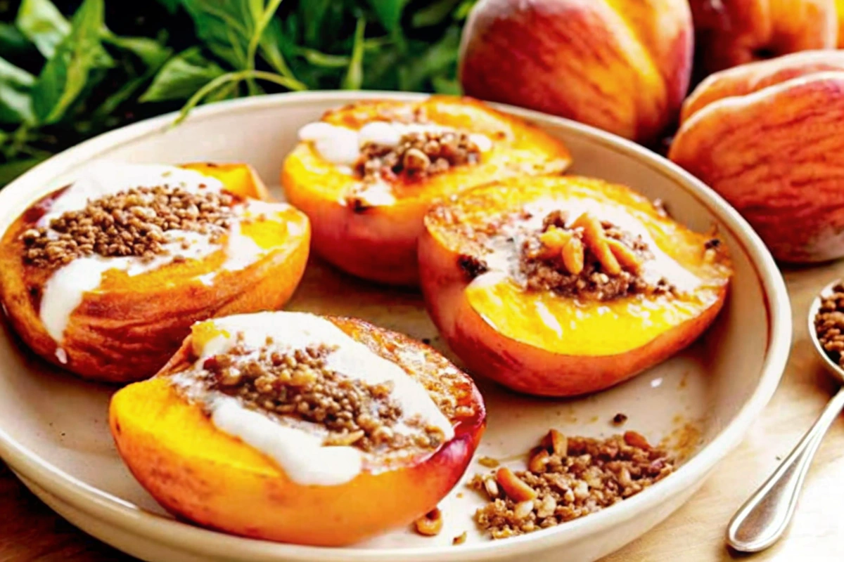 Air Fryer Grilled Peaches