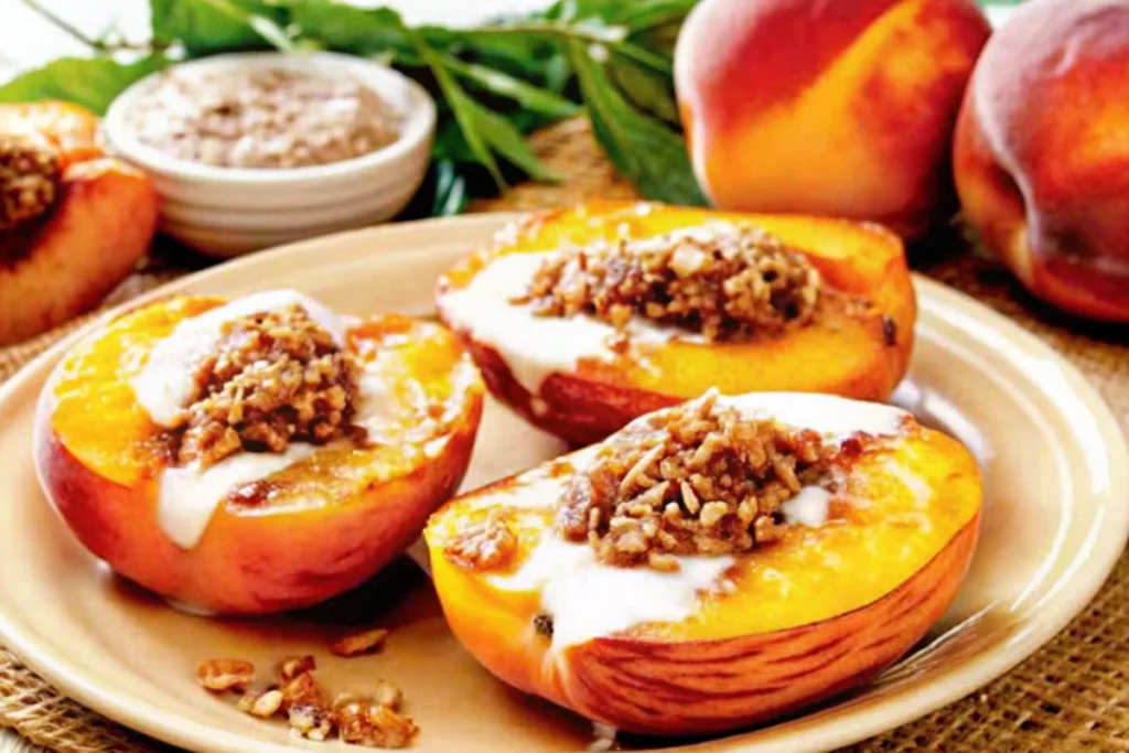 Air Fryer Grilled Peaches