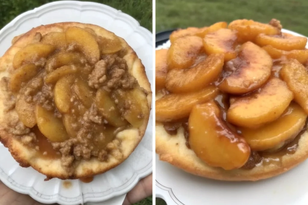 Air Fryer Peach Cobbler Cheesecake