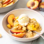 Air Fryer Peach Crisp