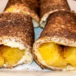 Air Fryer Peach Dessert Chimichangas