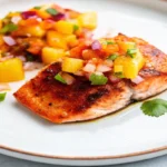 Air Fryer Peach Salmon