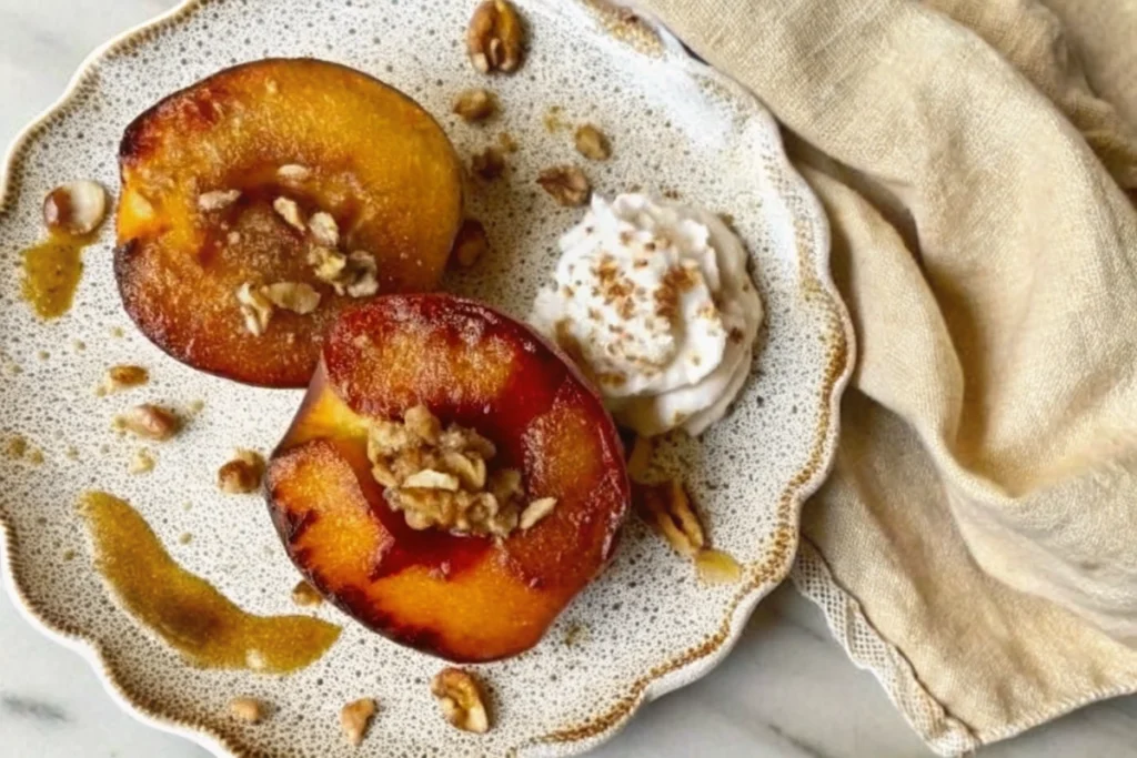 Air Fryer Peaches with Cinnamon