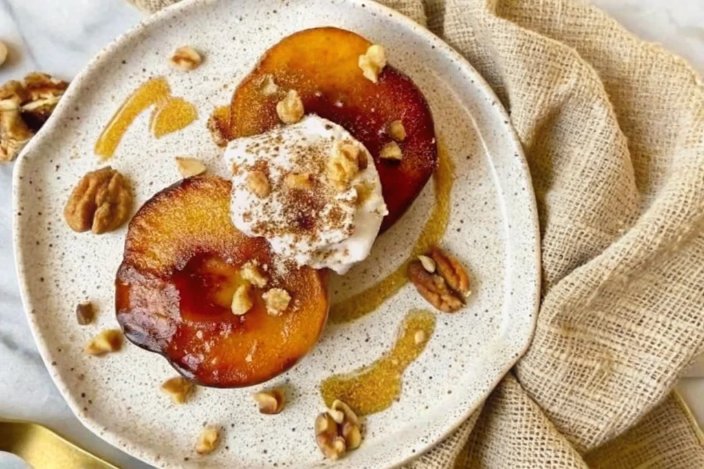 Air Fryer Peaches with Cinnamon