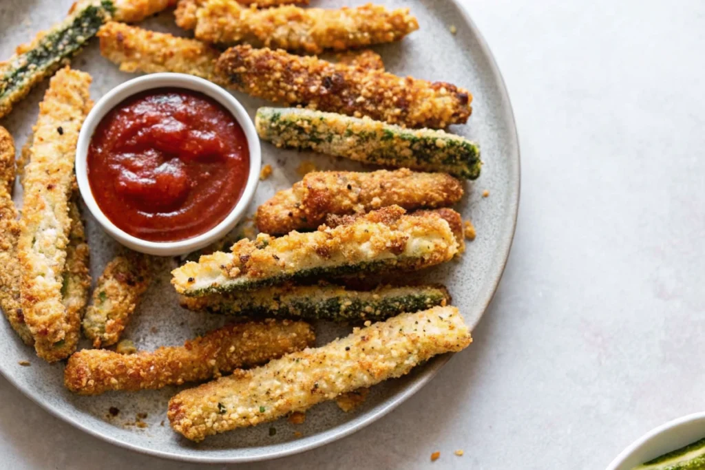 Air fryer zucchini fries