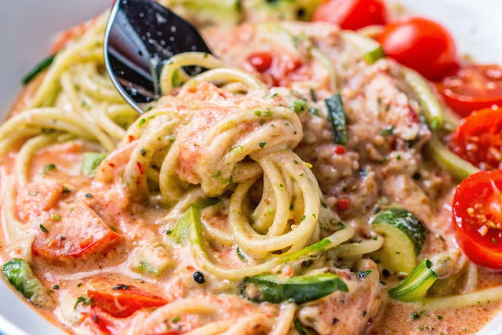 Baked Feta Zoodles