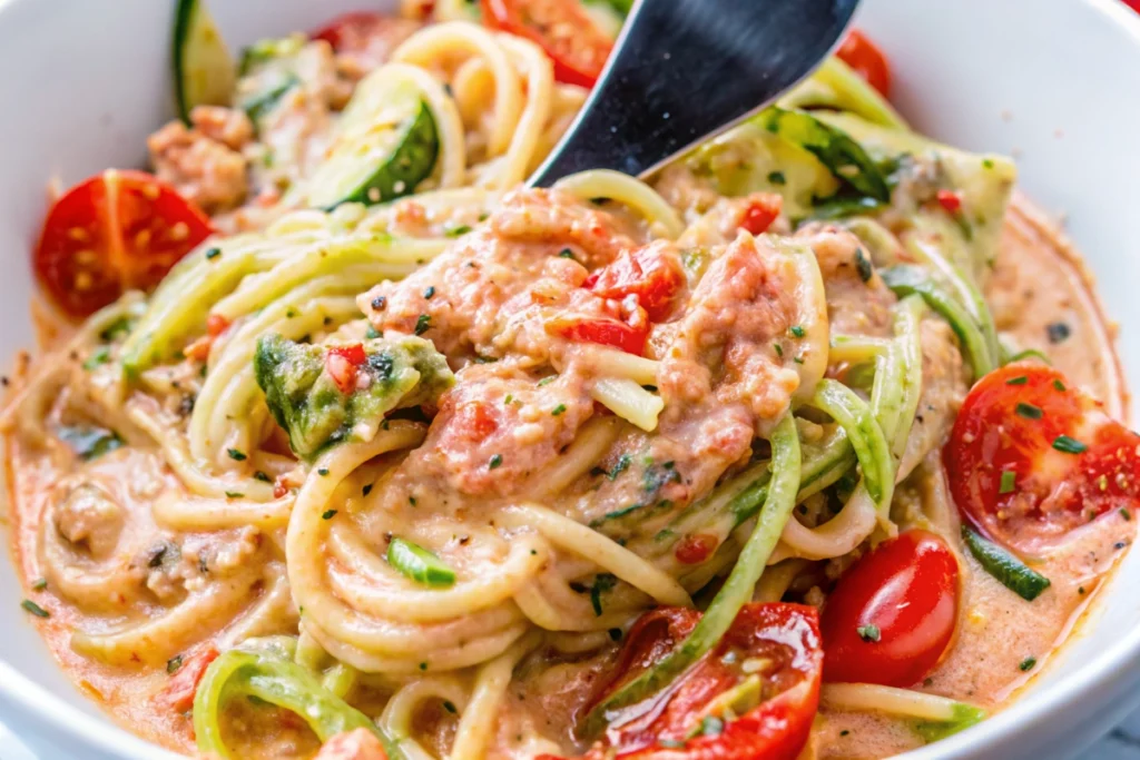 Baked Feta Zoodles