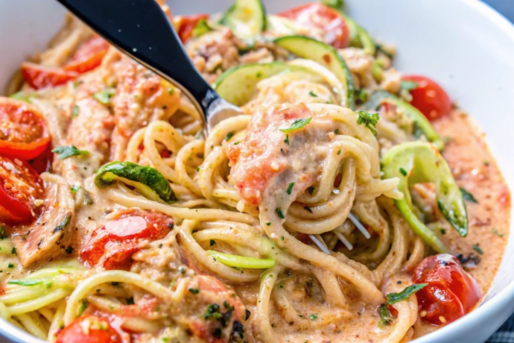 Baked Feta Zoodles
