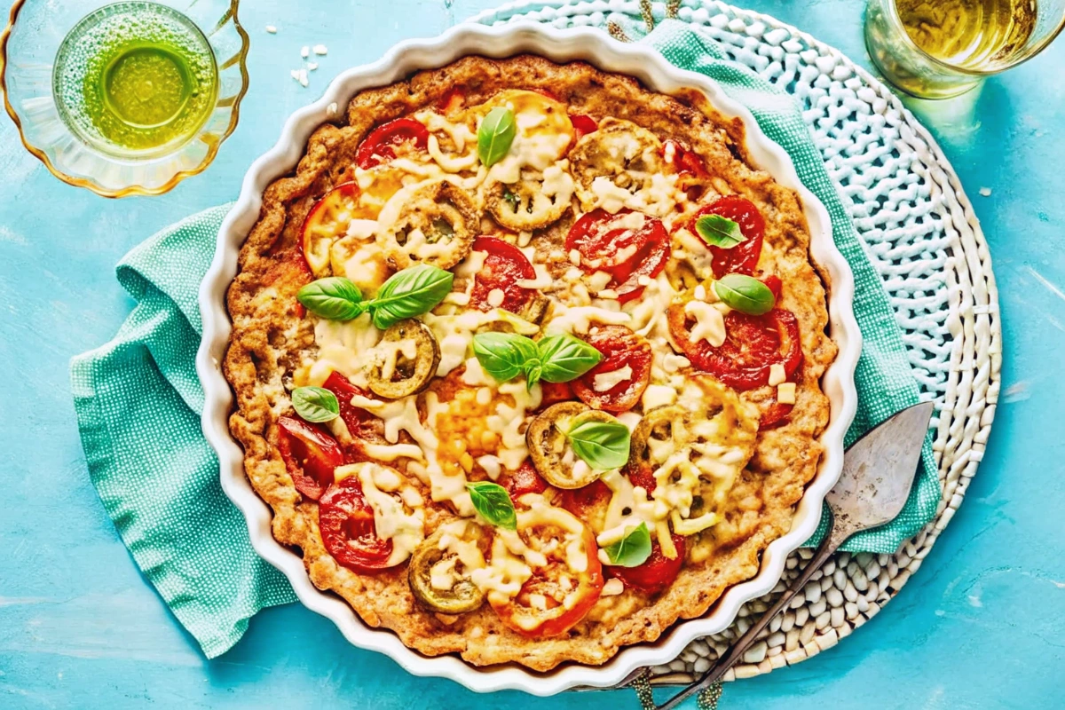 Cracker-Crust Tomato Pie