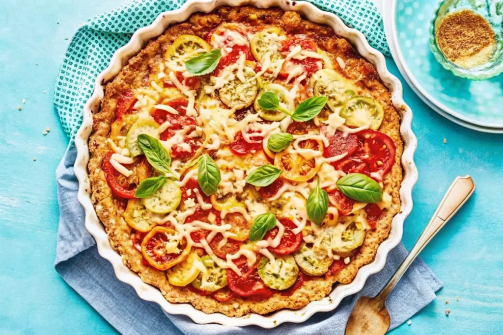 Cracker-Crust Tomato Pie
