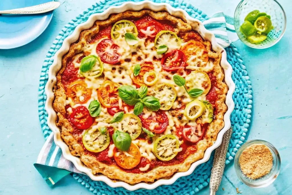 Cracker-Crust Tomato Pie