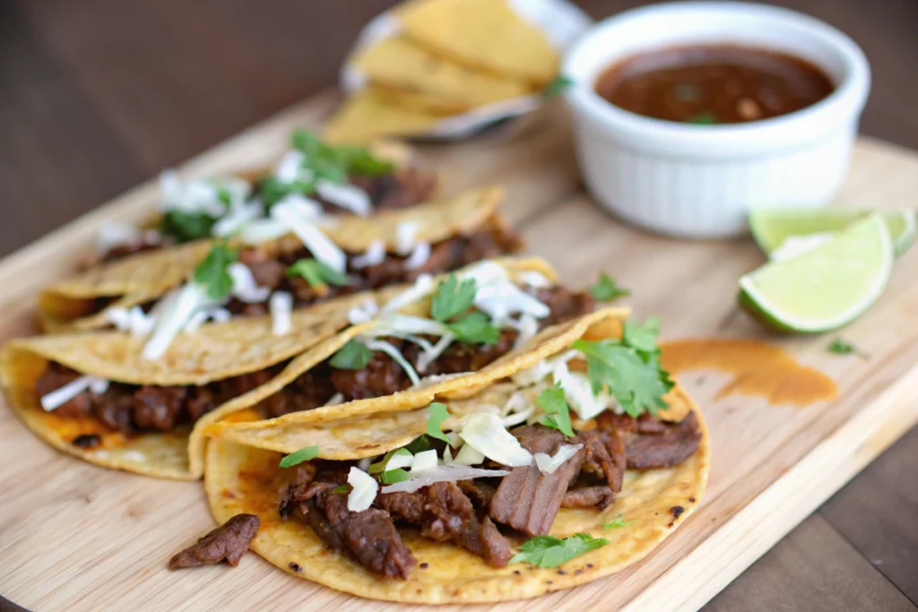 Crockpot Jackfruit Birria Tacos