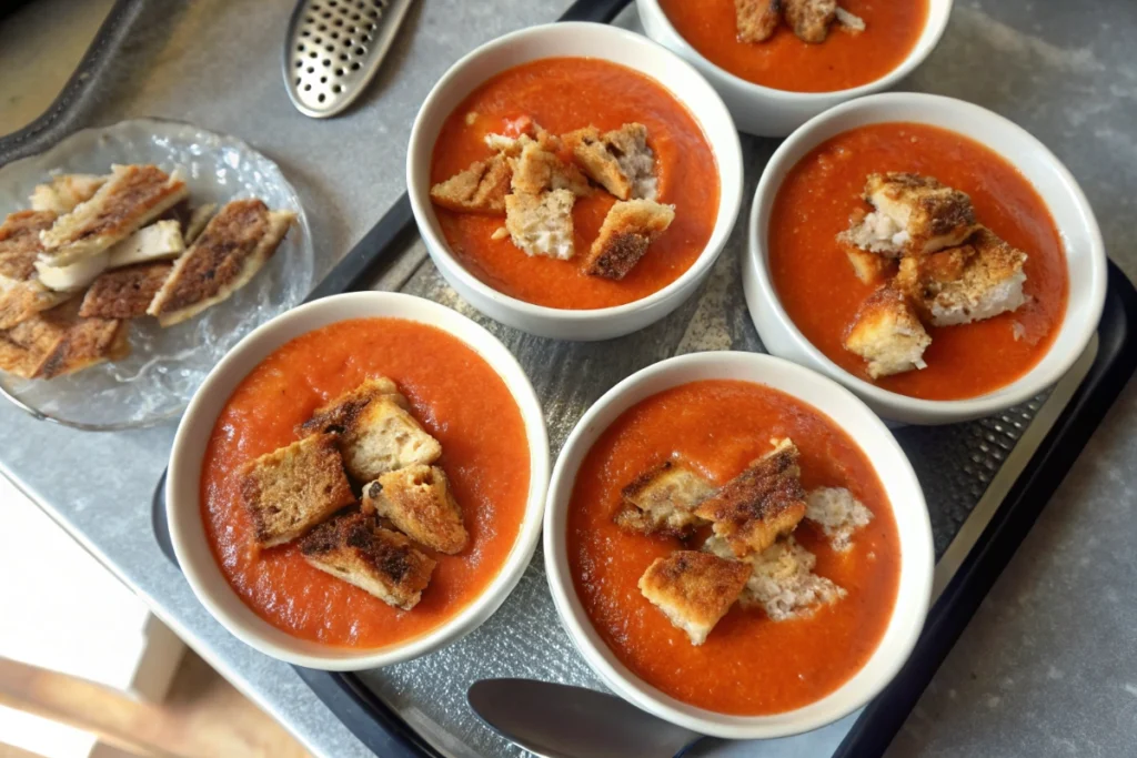 Crockpot Tomato Soup And Grilled Cheese
