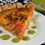 Fresh Tomato Pie with Pesto Cream Sauce