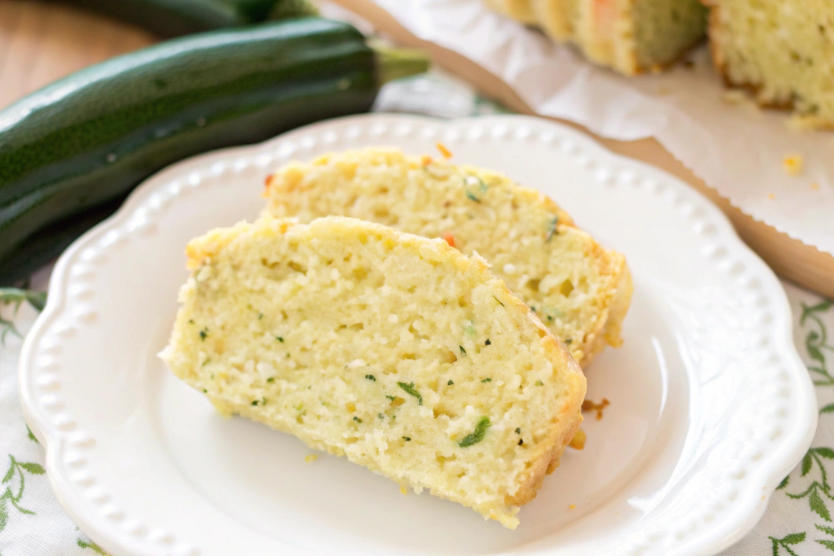 Glazed lemon zucchini bread