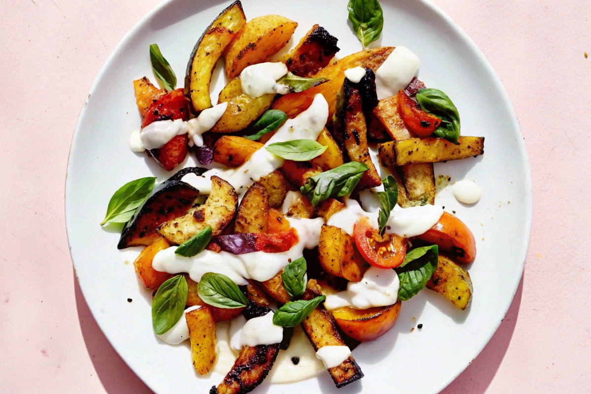 Grilled Zucchini and Stone Fruit Salad