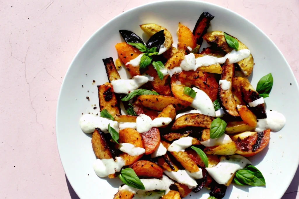 Grilled Zucchini and Stone Fruit Salad
