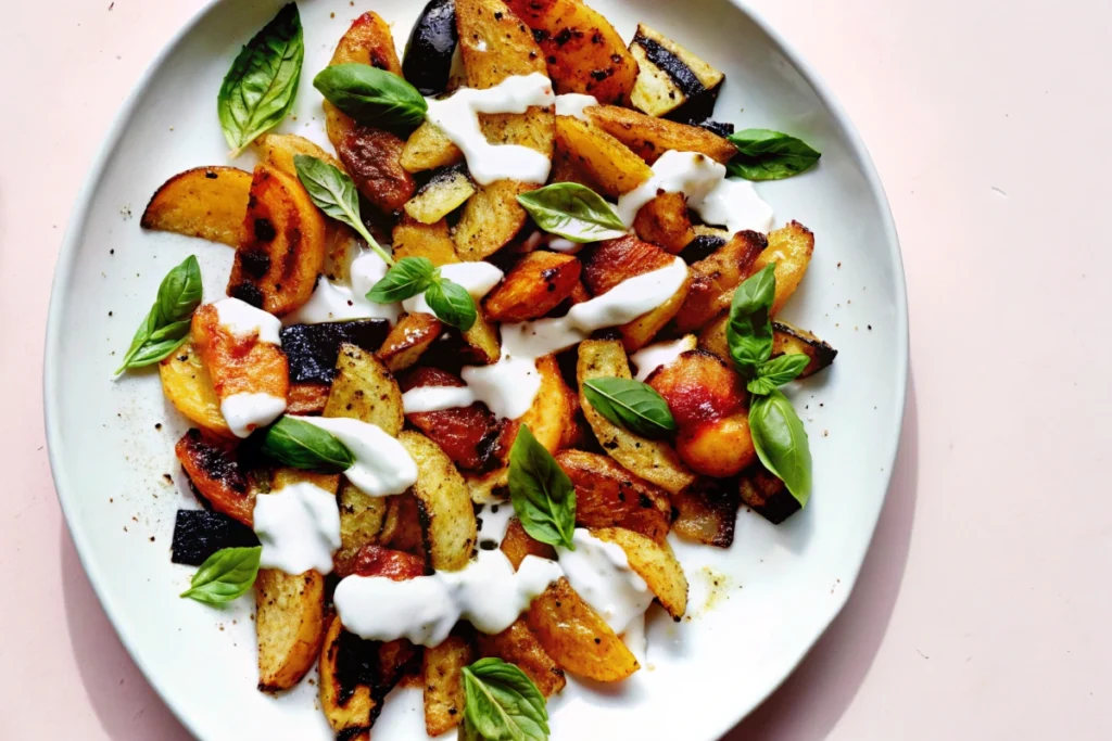 Grilled Zucchini and Stone Fruit Salad