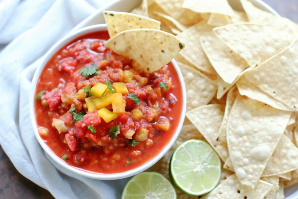 Homemade Peach Jalapeño Salsa