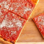 Homemade Philadelphia Tomato Pie-Style Pizza