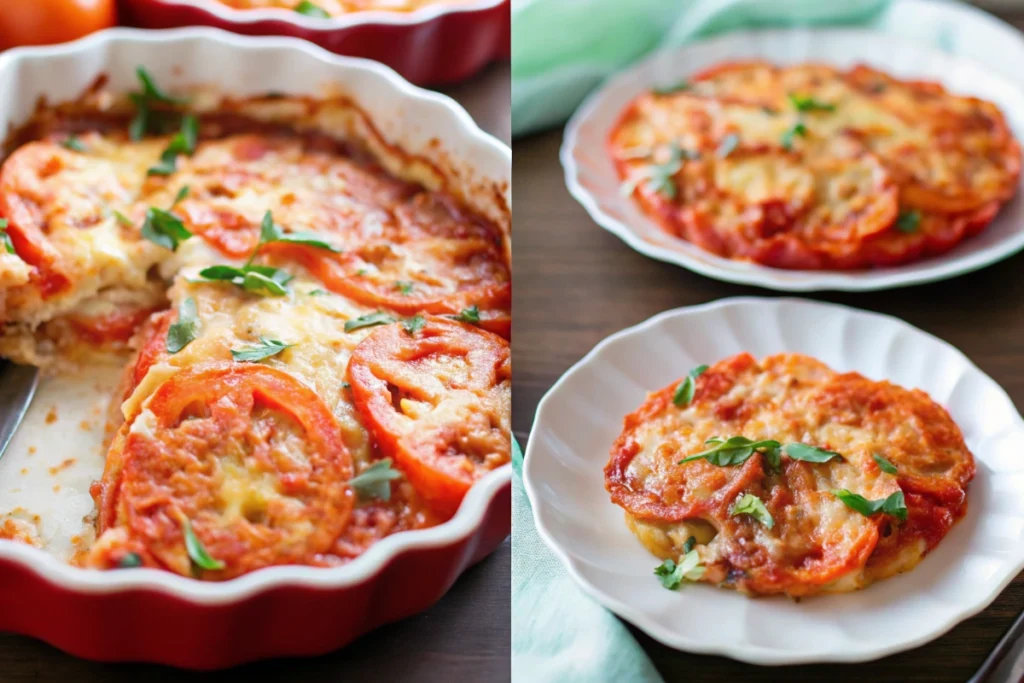 Low Carb Crustless Tomato Pie