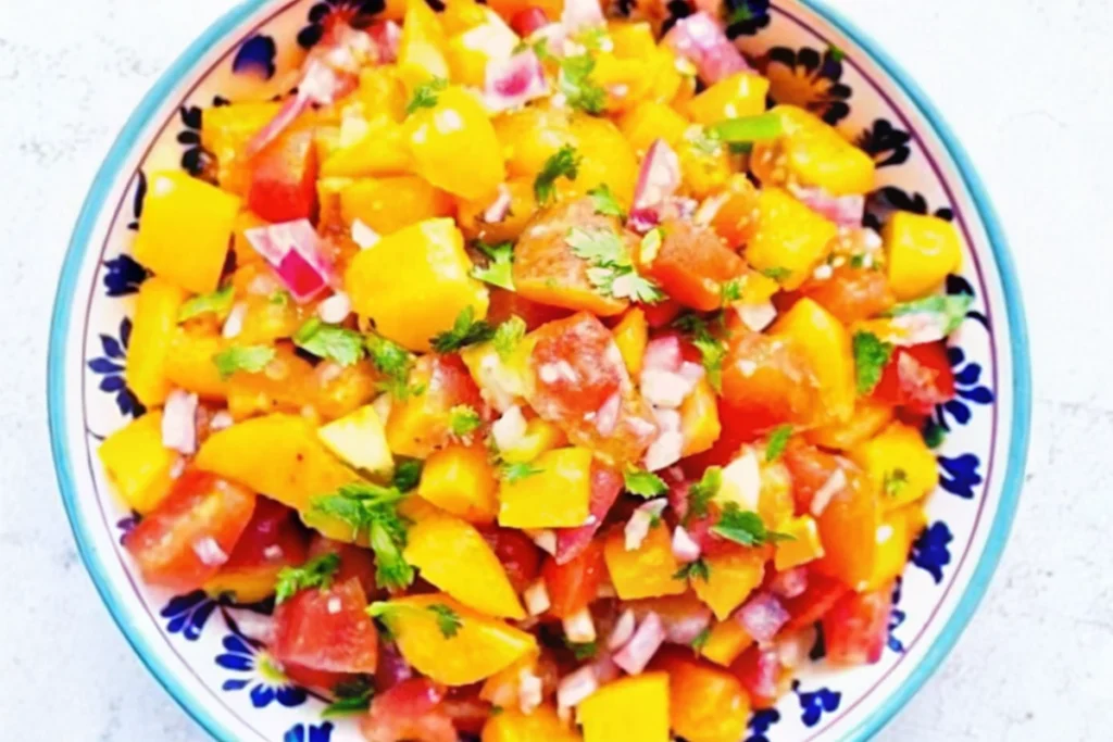 Mild And Fruity Peach Salsa