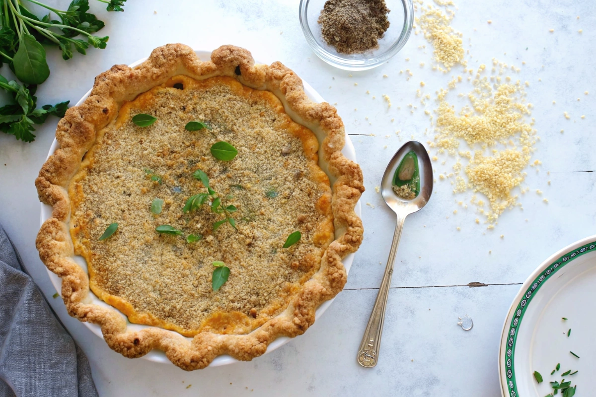 Tomato Pie with Cheddar Herb Crust