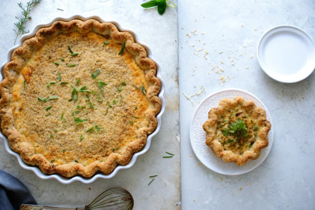 Tomato Pie with Cheddar Herb Crust