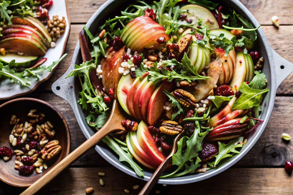 Autumn Harvest Honeycrisp Apple and Feta Salad