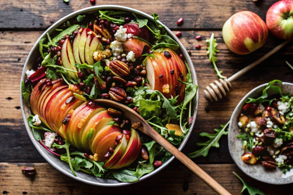 Autumn Harvest Honeycrisp Apple and Feta Salad