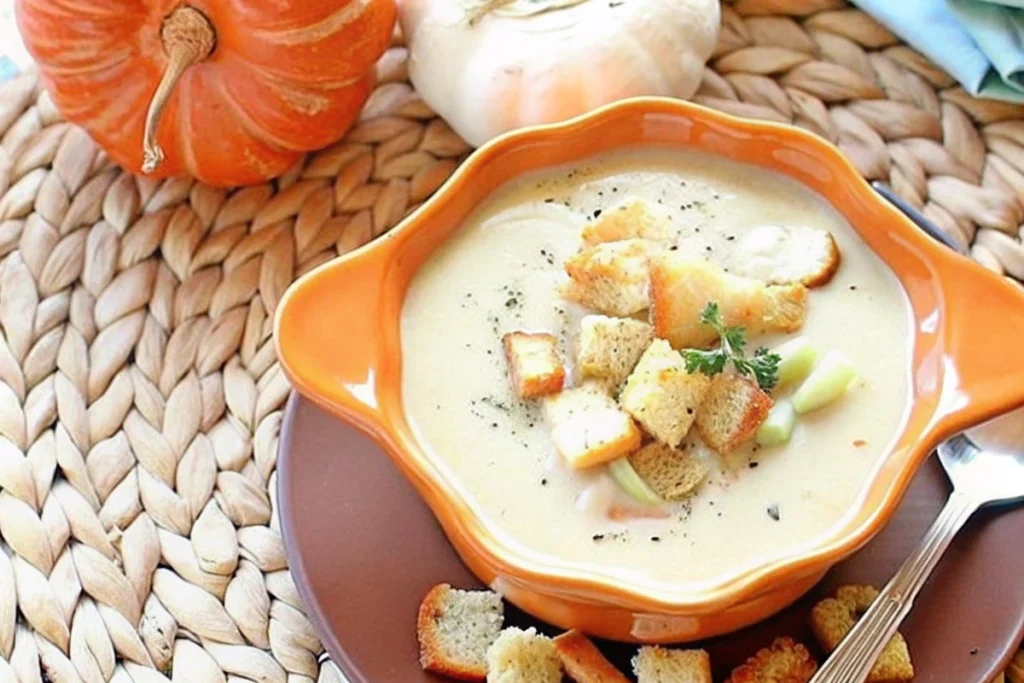 Classic Creamy Roasted Garlic Soup