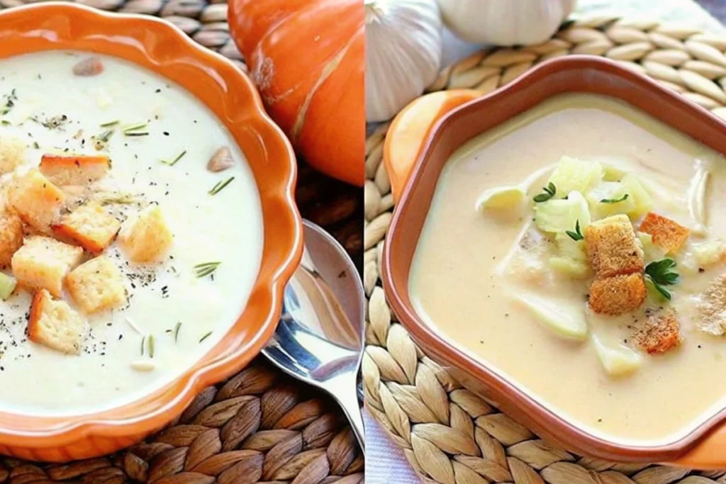 Classic Creamy Roasted Garlic Soup