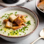 Cozy Roasted Garlic And Potato Soup