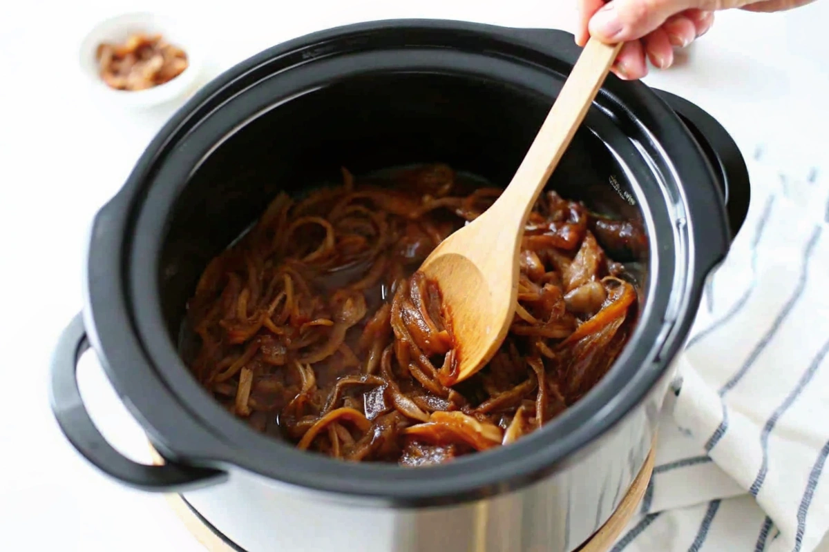 Crockpot Caramelized Onions