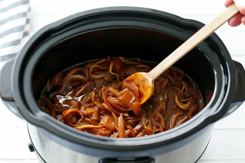 Crockpot Caramelized Onions