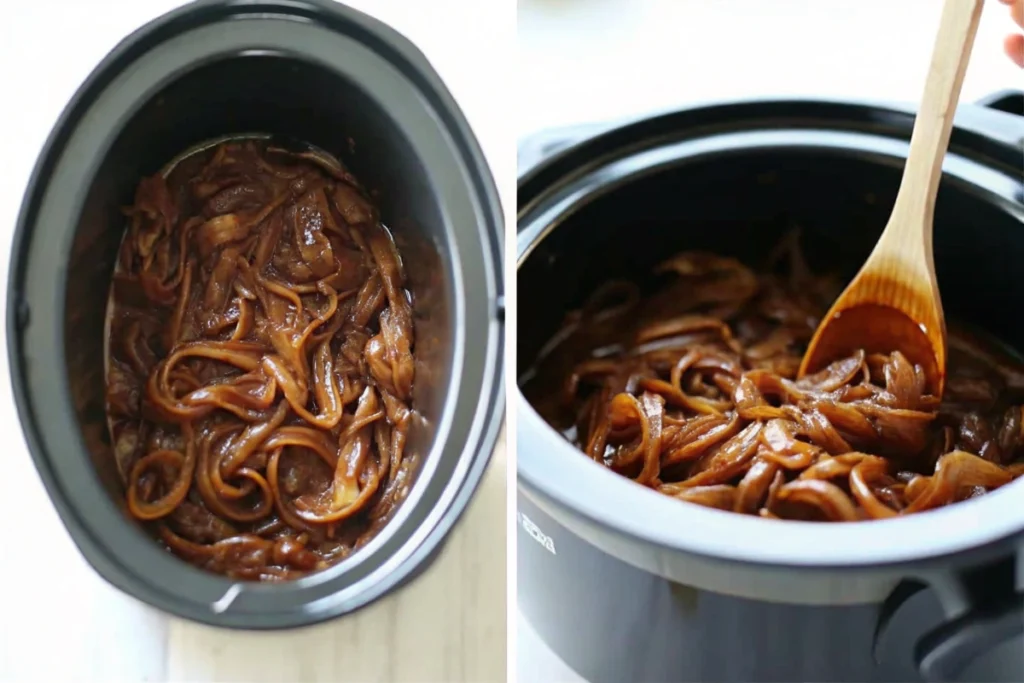 Crockpot Caramelized Onions