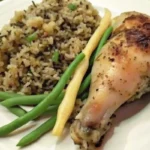 Crockpot Chicken Legs over Rice