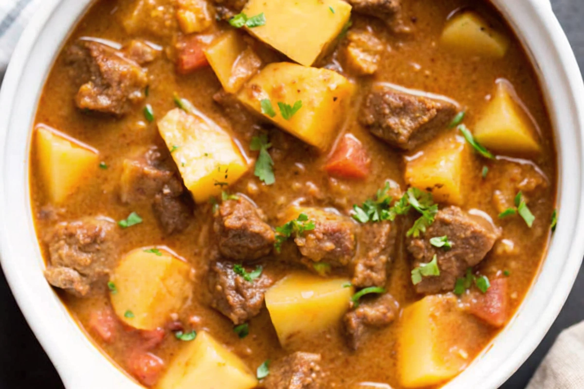 Crockpot Chunky Beef and Potato Stew